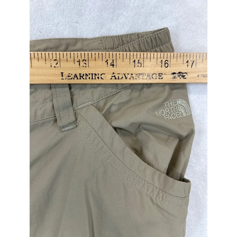 The North Face Convertible Cargo Pants Womens 10 Khaki Tan Zip Off Hiking‎